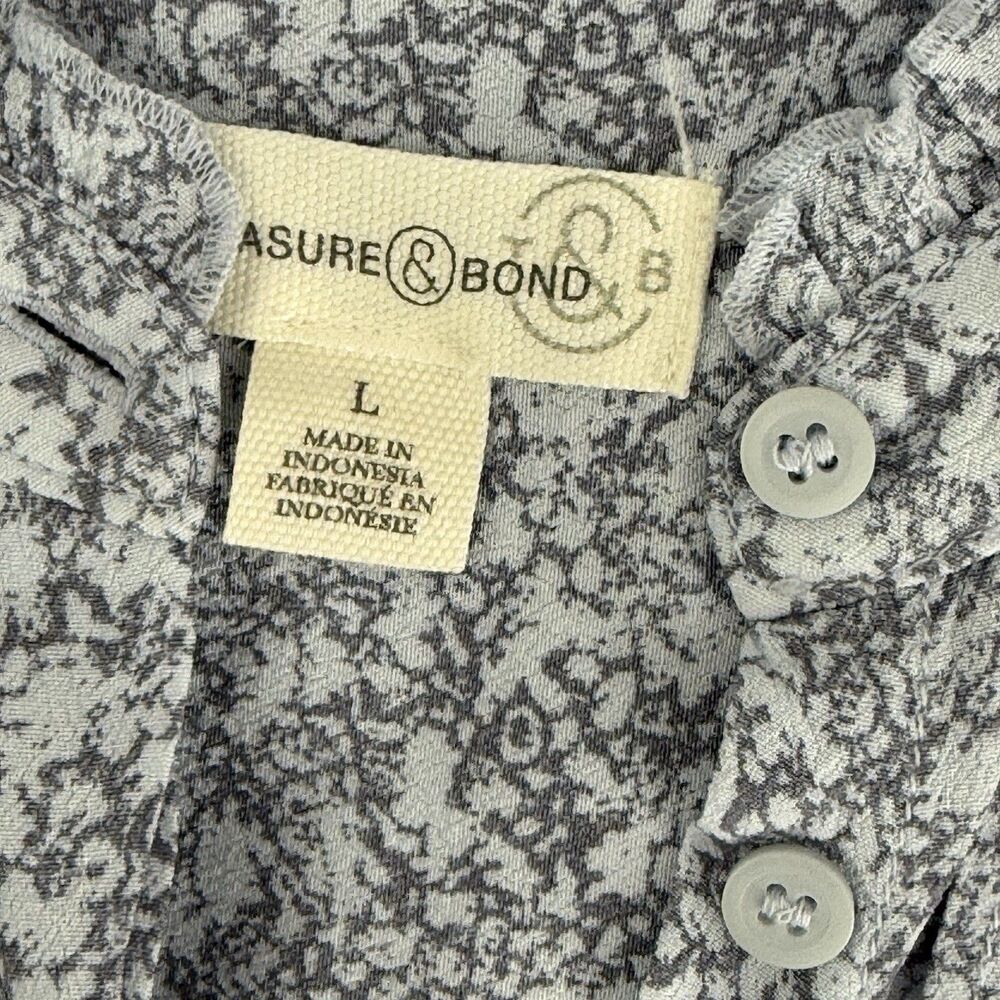 NEW Treasure & Bond Popover Sleeveless Top Large Lavender Nordstrom Split Neck - Picture 7 of 11